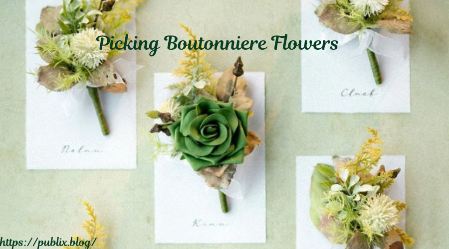 Picking Boutonniere Flowers